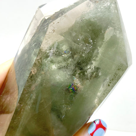 Garden Quartz Enhydro Quartz Point With Stand