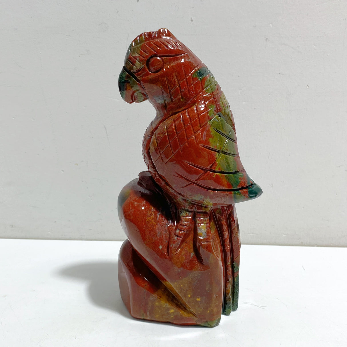 Large Ocean Jasper Parrot Carving