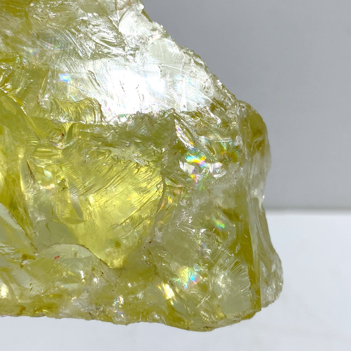 Unique Citrine Raw Stone Specimen With Beautiful Rainbow #6