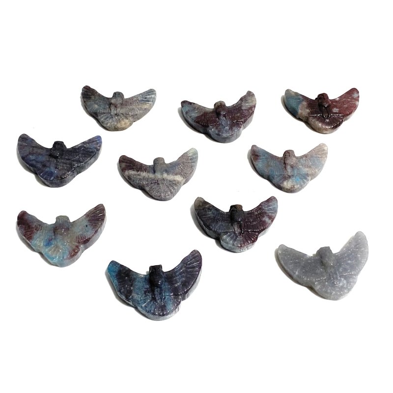 10 Pieces Trolleite Stone Owl Carving Clearance - Wholesale Crystals