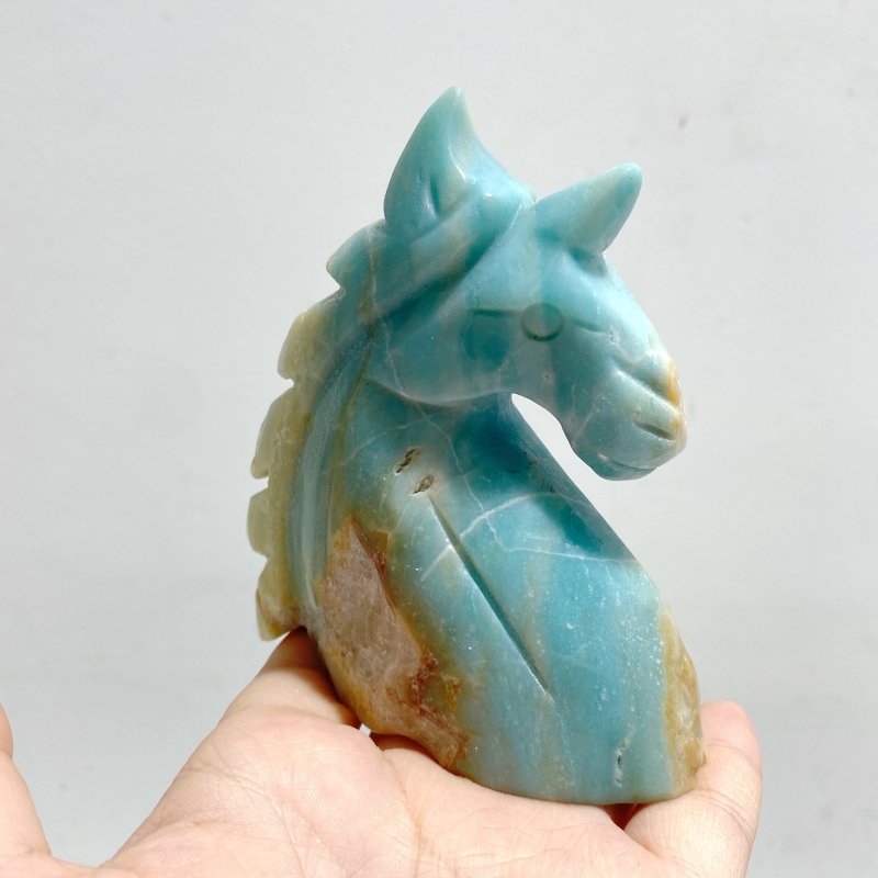 11 Pieces Caribbean Calcite Unicorn Carving Closeout - Wholesale Crystals