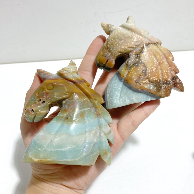 11 Pieces Caribbean Calcite Unicorn Carving Closeout - Wholesale Crystals