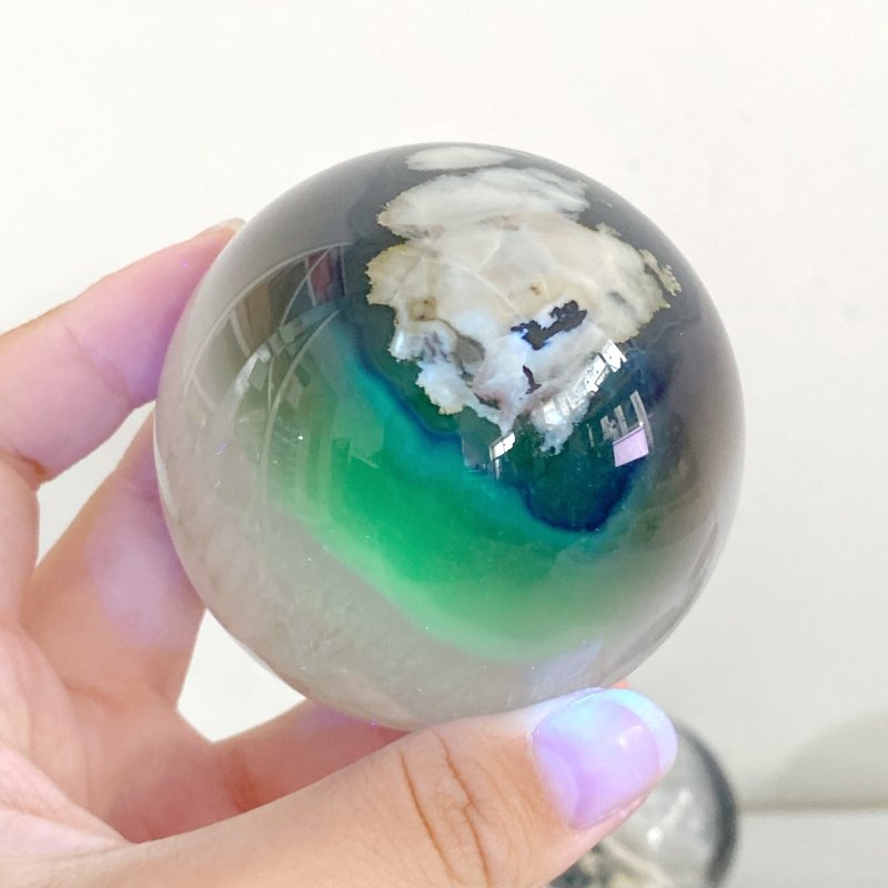 11 Pieces Volcano Agate Spheres Balls(UV-Reactive) -Wholesale Crystals
