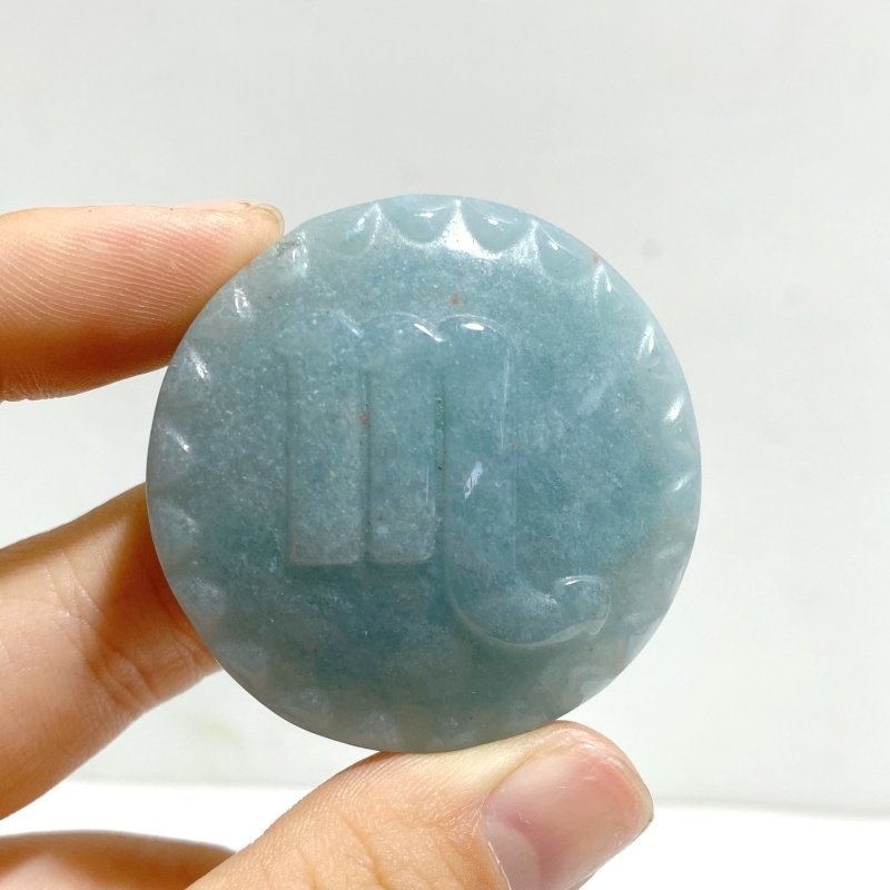 12 Pieces A Set of Trolleite Stone Twelve Constellations Carving - Wholesale Crystals