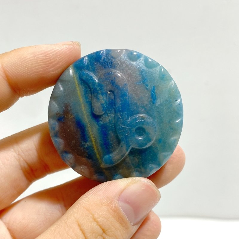 12 Pieces A Set of Trolleite Stone Twelve Constellations Carving - Wholesale Crystals