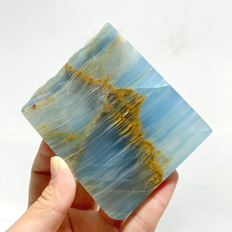 12 Pieces Blue Onyx Slab - Wholesale Crystals