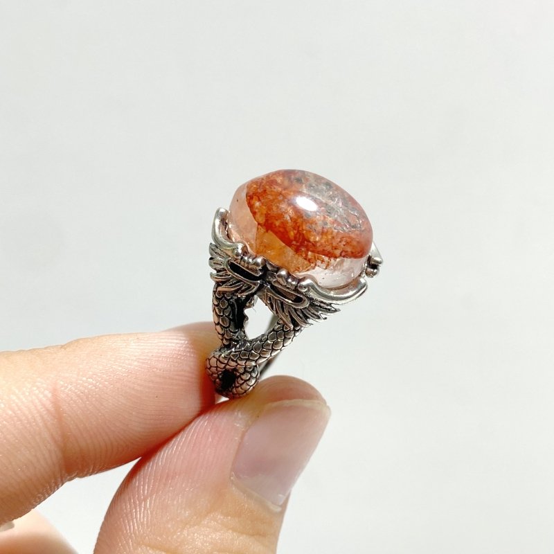 13 Pieces Rare Fire Quartz Dentritic Quartz Different Styles Ring - Wholesale Crystals