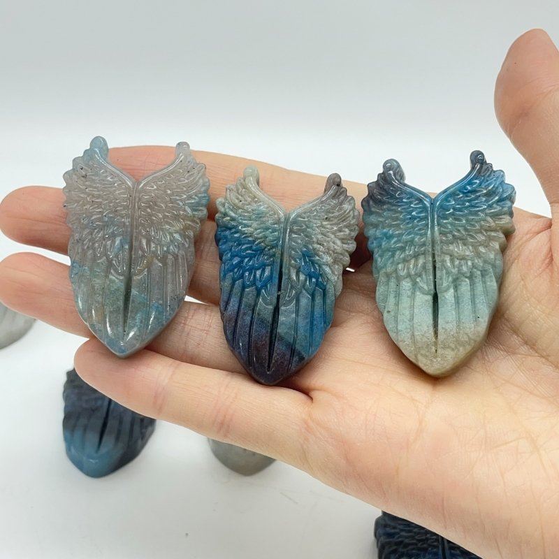 13 Pieces Trolleite Stone Wing Shield Crystal Carving -Wholesale Crystals