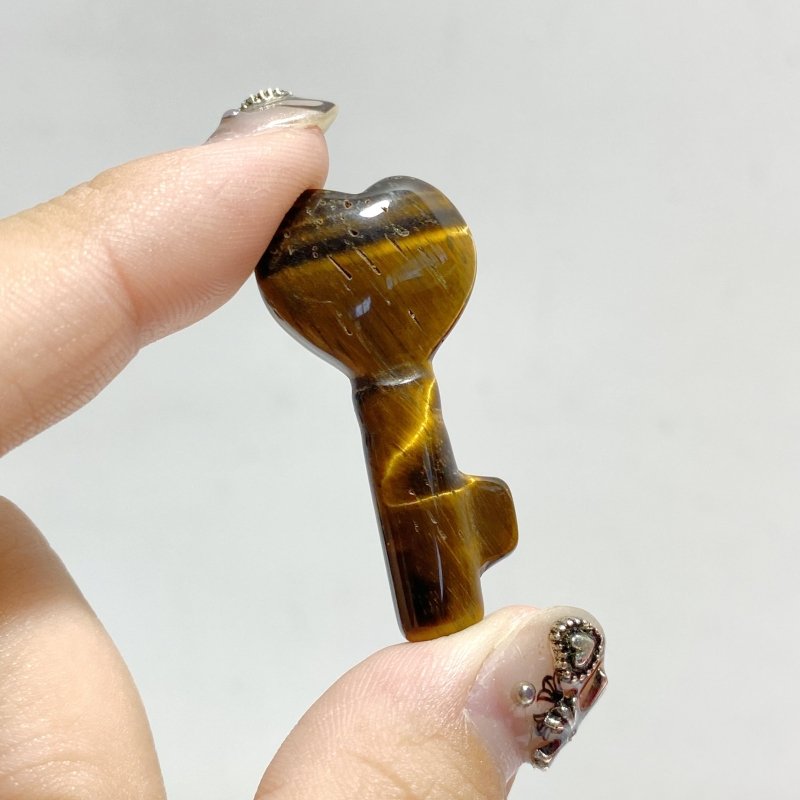 13 Types Heart Key Shape Wholesale Green Aventurine Tiger Eye Howlite -Wholesale Crystals