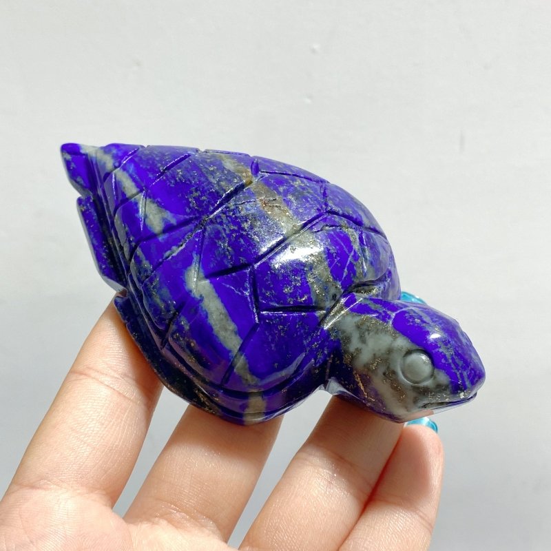 14 Pieces Lapis Lazuli Sea Turtles Carving - Wholesale Crystals