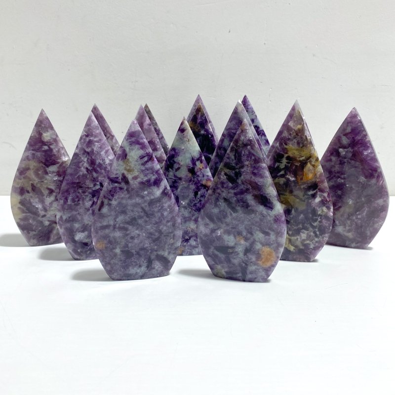 15 Pieces Spark Lepidolite Arrow Head Shape - Wholesale Crystals