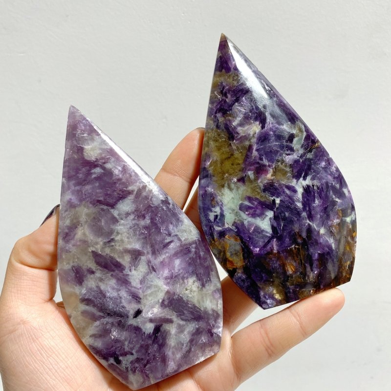 15 Pieces Spark Lepidolite Arrow Head Shape - Wholesale Crystals