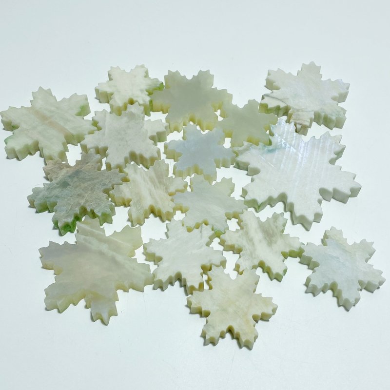16 Pieces Moonstone Snowflake Closeout (Defect) - Wholesale Crystals