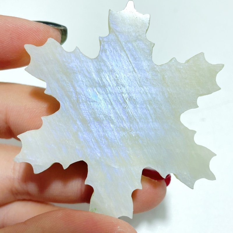 16 Pieces Moonstone Snowflake Closeout (Defect) - Wholesale Crystals
