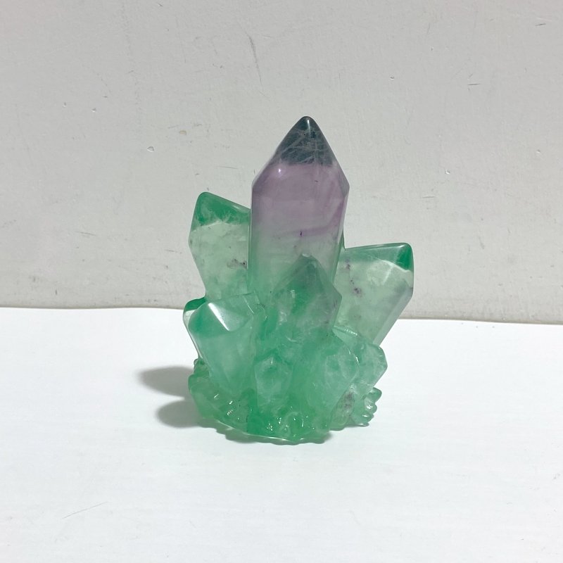 17 Pieces Beautiful Rainbow Fluorite Cluster Carving - Wholesale Crystals