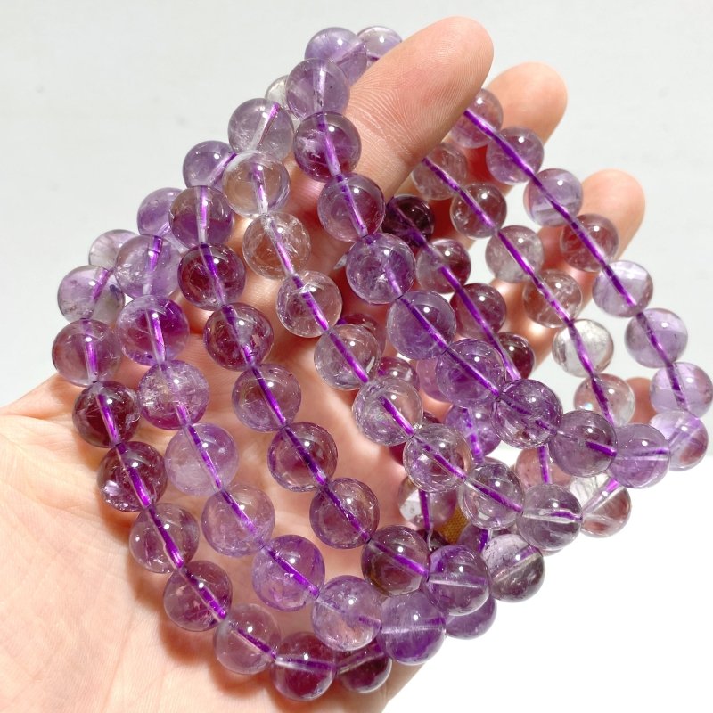 18 Pieces Beautiful Amethyst Bracelets - Wholesale Crystals