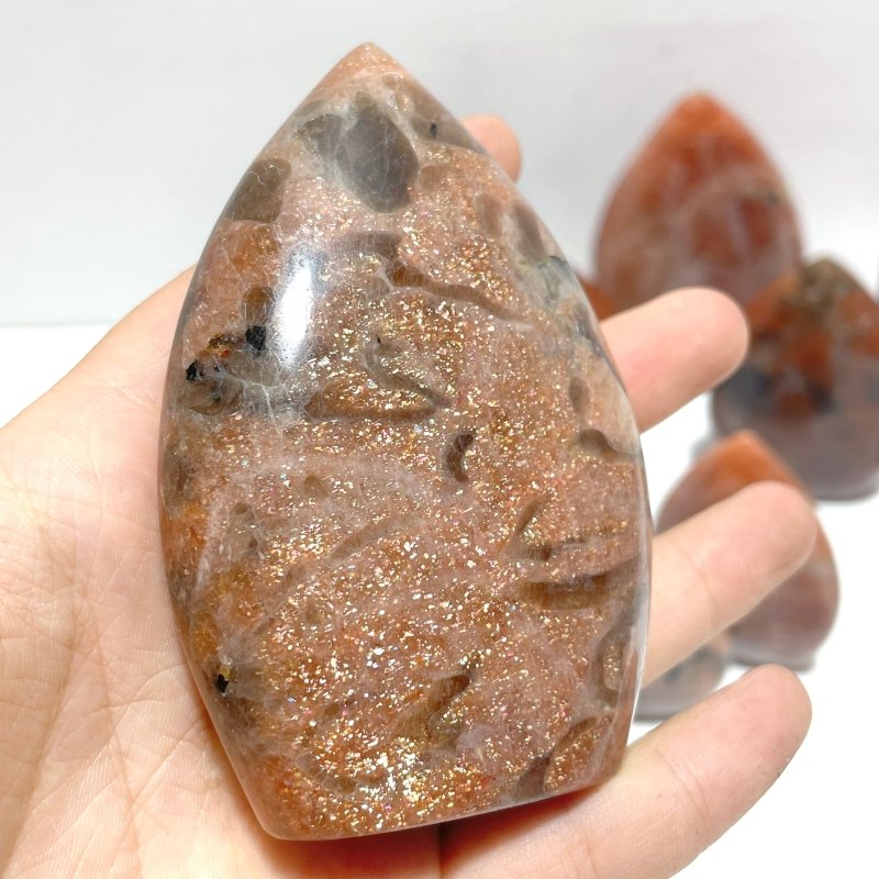 18 Pieces High Quality Sunstone Arrow Head Shape - Wholesale Crystals