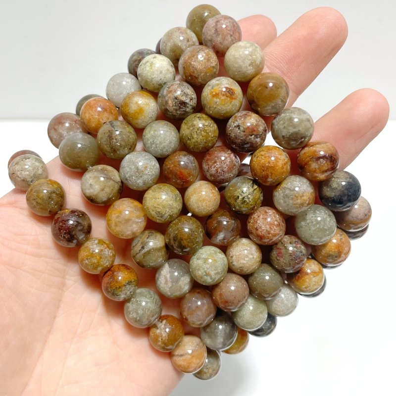 18 Pieces Thousand Layer Garden Quartz Bracelets - Wholesale Crystals