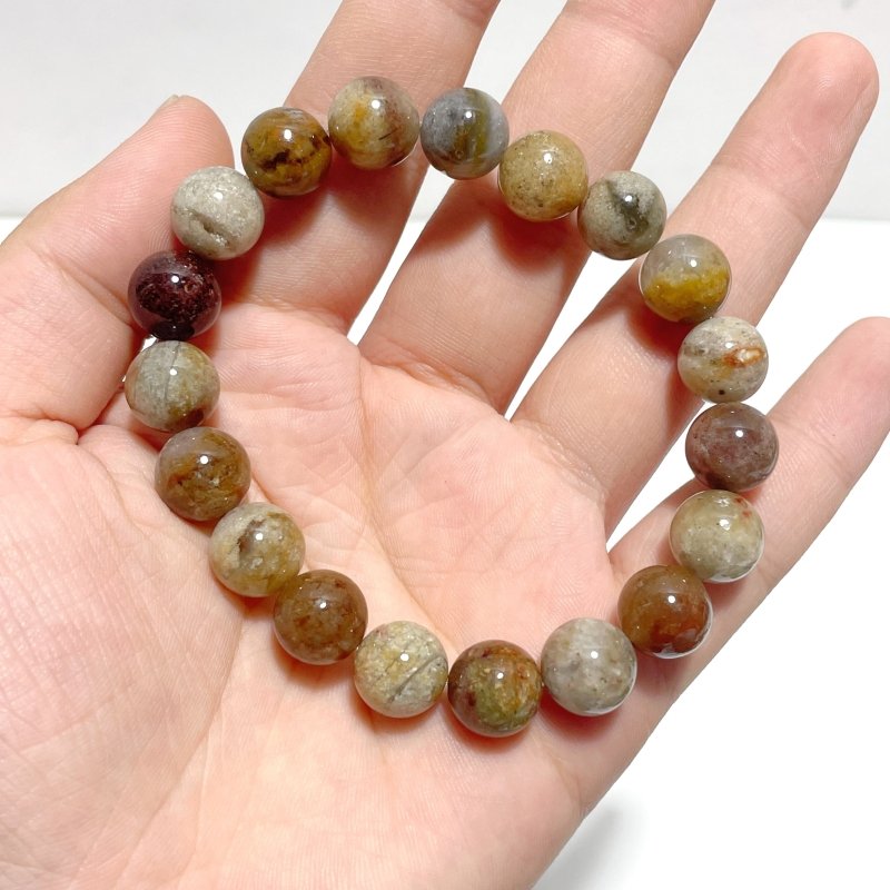 18 Pieces Thousand Layer Garden Quartz Bracelets - Wholesale Crystals