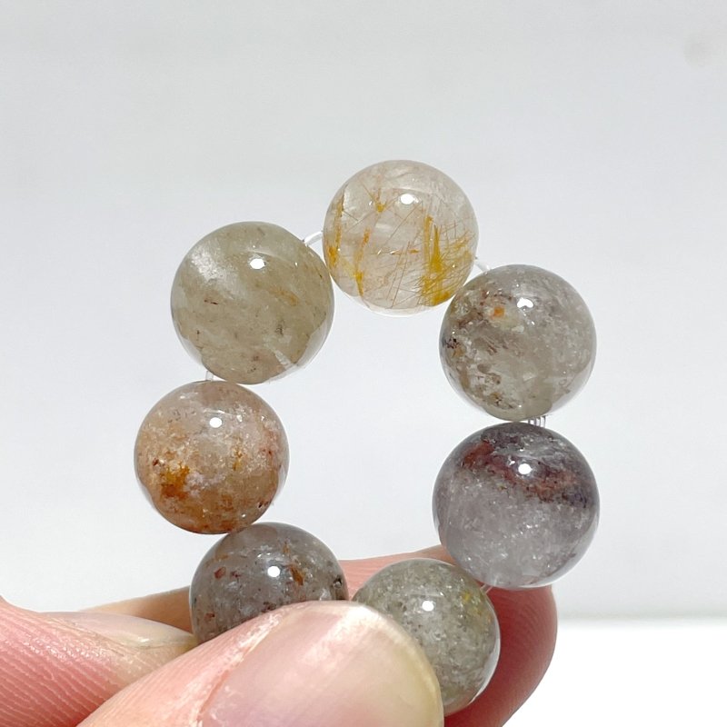 18 Pieces Thousand Layer Garden Quartz Bracelets - Wholesale Crystals