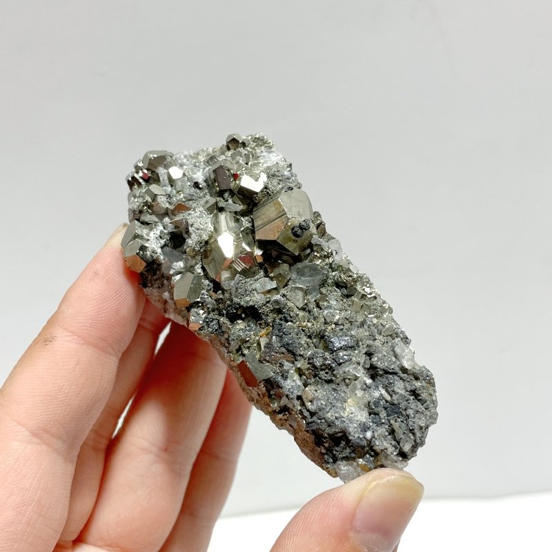 19 Pieces Pyrite Mixed Clear Quartz Cluster Specimen For Collection - Wholesale Crystals