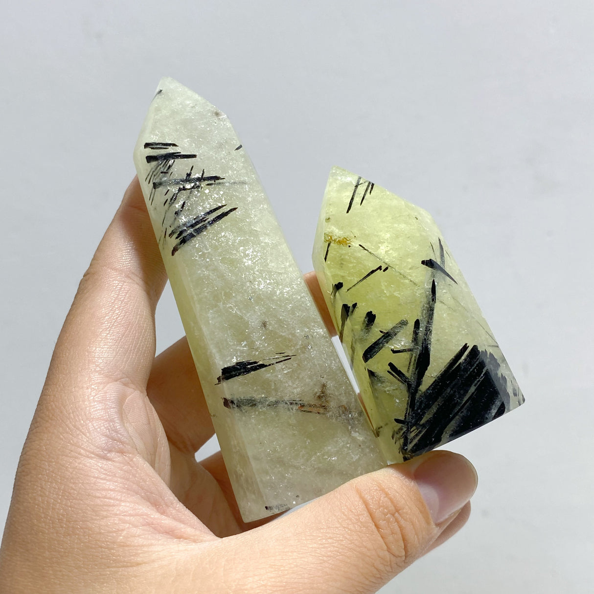 45 Pieces Heat Treatment Citrine Mixed Black Tourmaline Tower Point