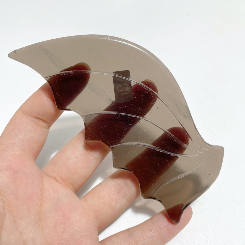 2 Pairs Ice Obsidian Flying Dragon Wing With Stand - Wholesale Crystals