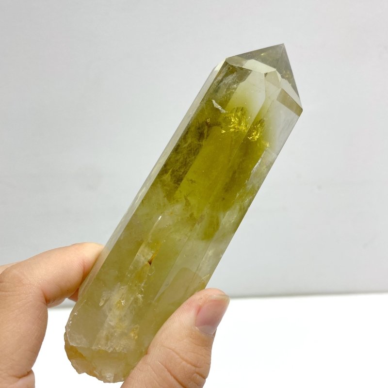 20 Pieces Citrine Tower Points Raw Bottom - Wholesale Crystals