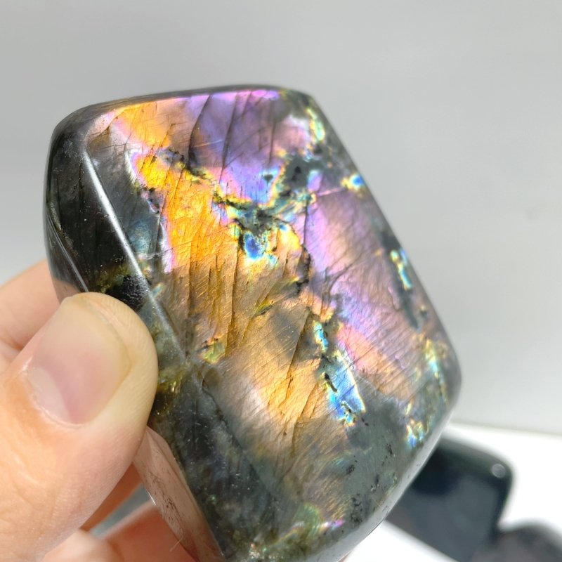 20 Pieces High Quality Polished Purple Blue Labradorite Free Form - Wholesale Crystals