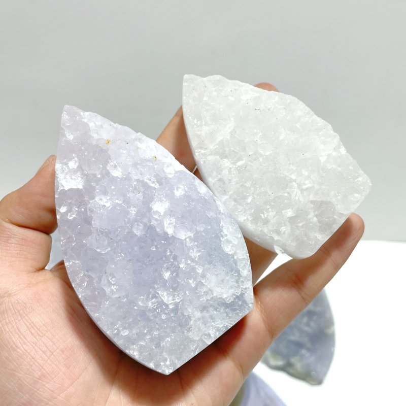 21 Pieces Blue Chalcedony Arrow Head Shape - Wholesale Crystals