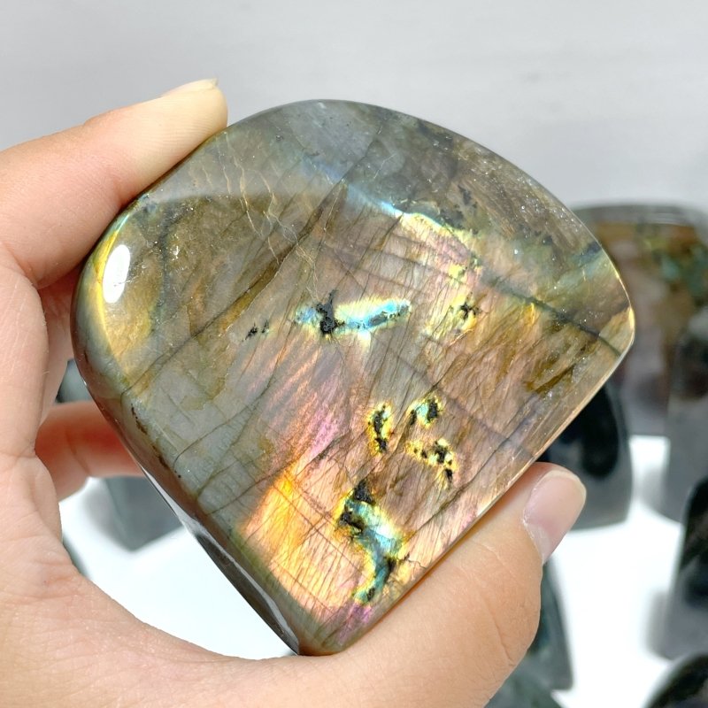 22 Pieces Beautiful High Quality Polished Labradorite Free Form - Wholesale Crystals