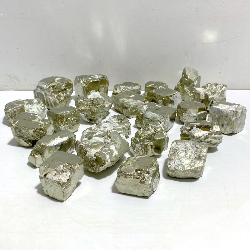 23 Pieces Raw Pyrite Specimen For Collection -Wholesale Crystals