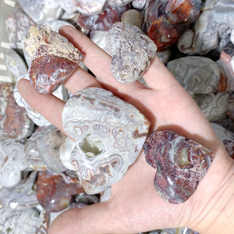 231 Pieces Moroccan Agate Heart (Sea Freight Only) -Wholesale Crystals