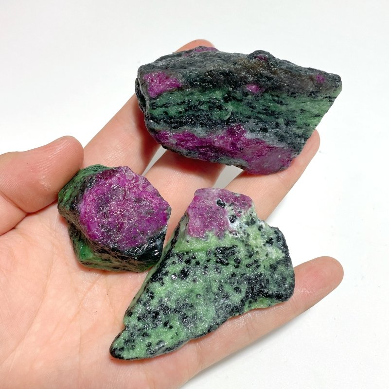 26 Pieces Raw Ruby Zoisite Specimen For Collection - Wholesale Crystals