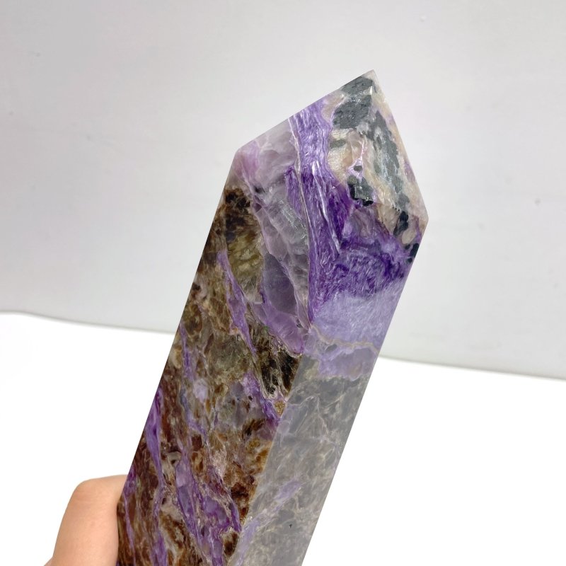 29CM Charoite Tower Point For Collection - Wholesale Crystals