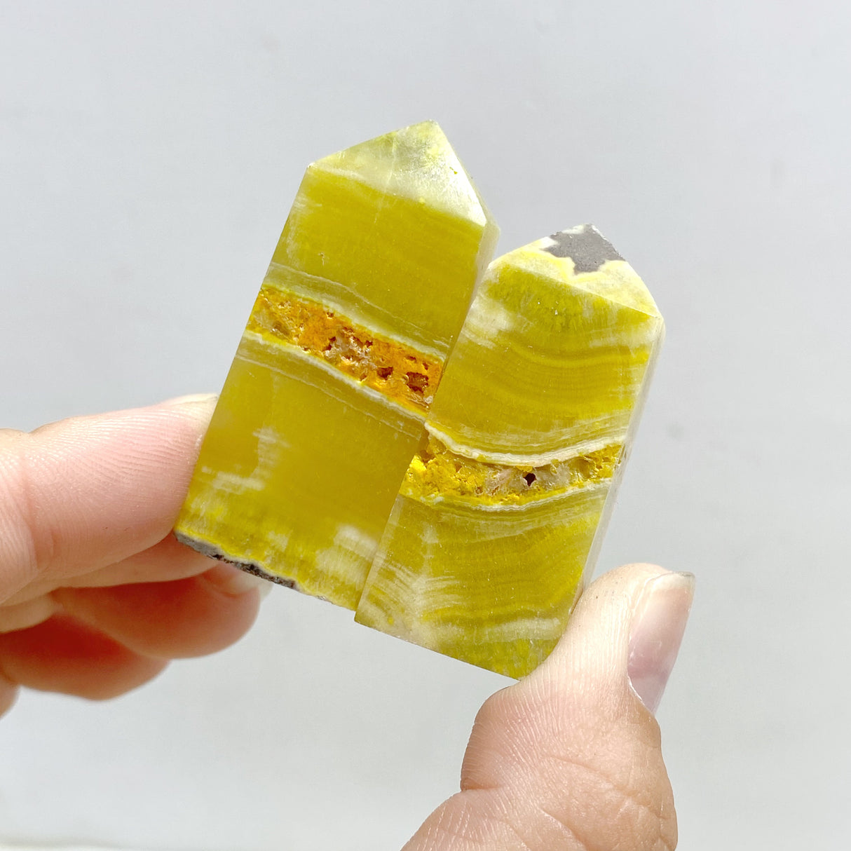 126 Pieces Short Bumble Bee Jasper Four-sided Tower
