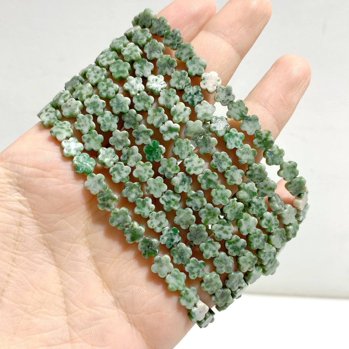 22 Types Flower Shape Bracelets Wholesale Green Aventurine Amazonite Moss Agate