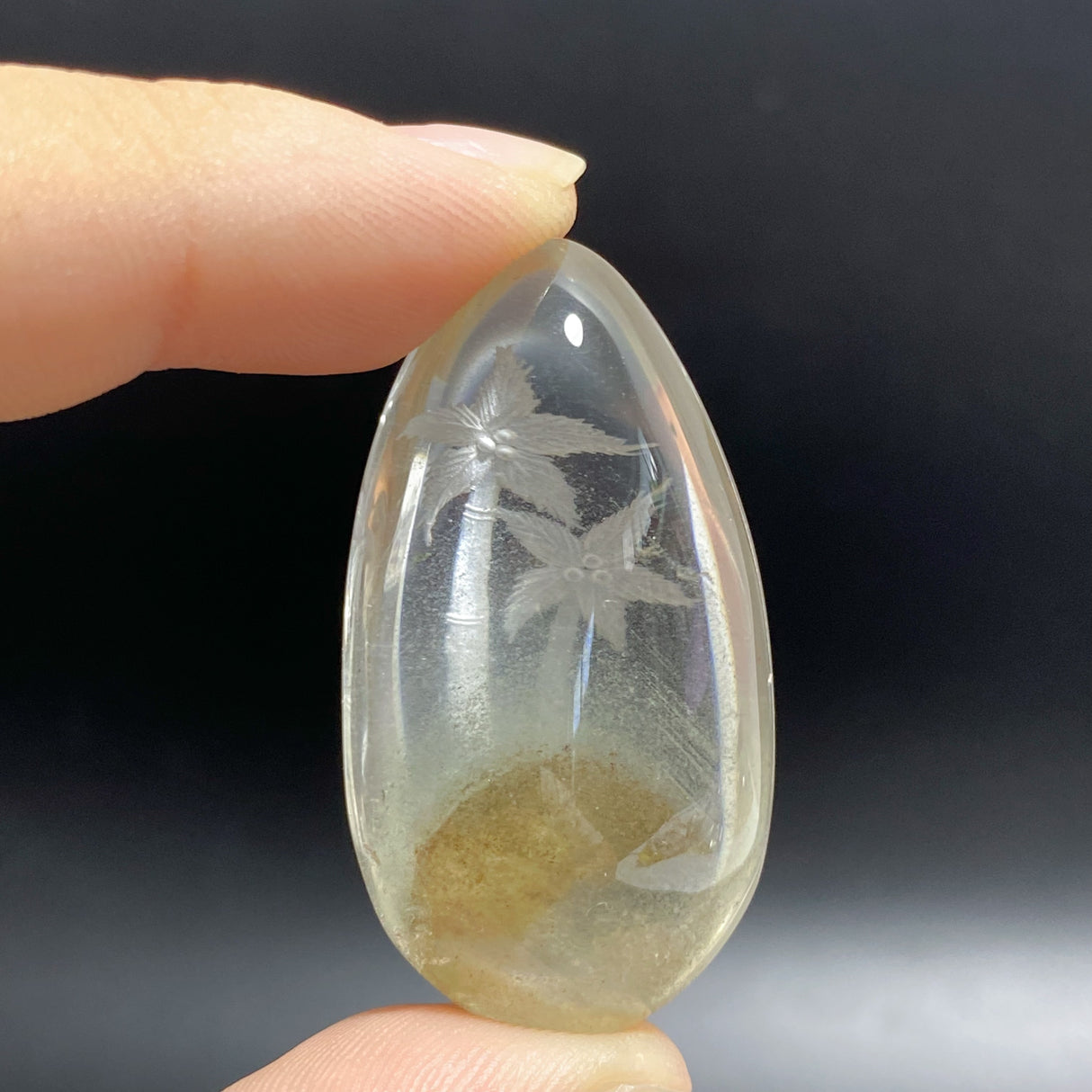 4 Pieces Flower&Tree Garden Quartz Inner Scene Carving