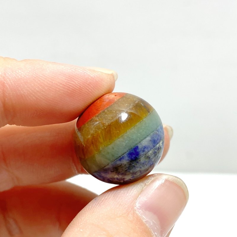 2CM 7 Chakra Spheres Wholesale - Wholesale Crystals