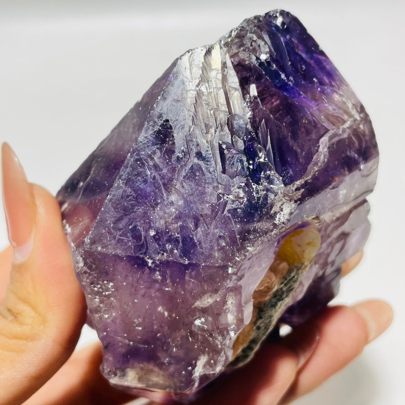 3 Pieces Amethyst Super7 Skeletal Quartz Raw Stone For Collection - Wholesale Crystals