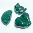 3 Pieces High Quality Polished Malachite Free Form - Wholesale Crystals