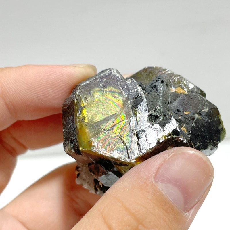 3 Pieces Rare Green Garnet Mixed Pyrite Specimen - Wholesale Crystals