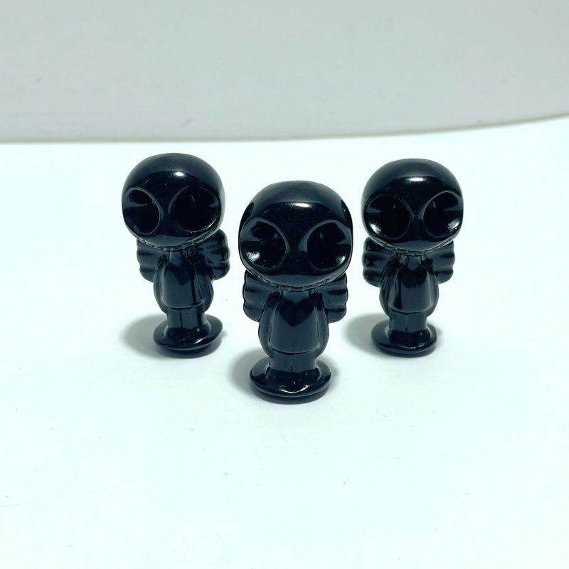 3 Types Jack Skellington's Bride Sally Carving Wholesale Obsidian Sodalite Blue Aventurine - Wholesale Crystals