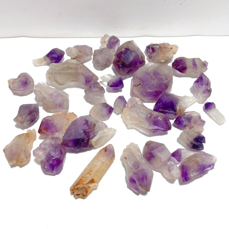 31 Pieces Beautiful Raw Amethyst Specimen Crystal - Wholesale Crystals