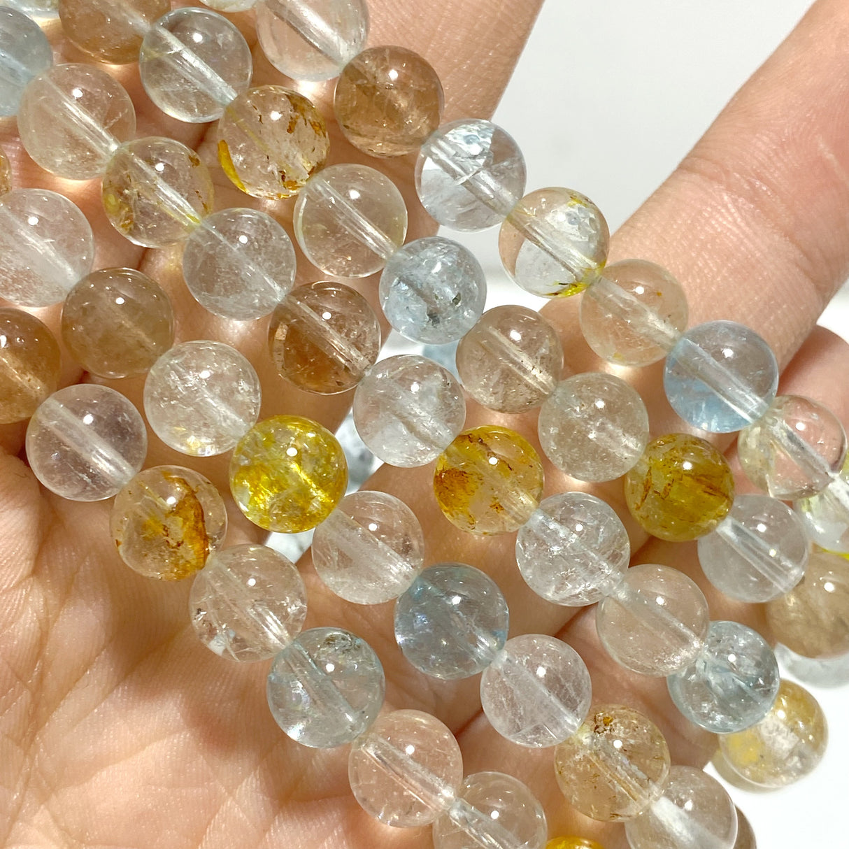 5 Pieces Colorful Topaz Bracelets