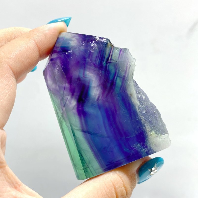 35 Pieces Rainbow Fluorite Raw Side Tower - Wholesale Crystals