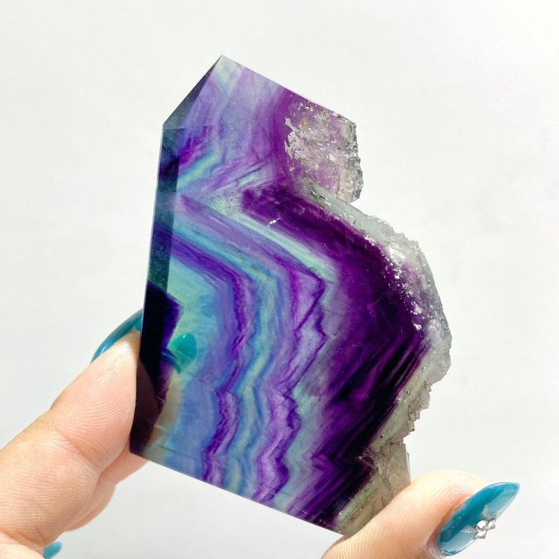 35 Pieces Rainbow Fluorite Raw Side Tower - Wholesale Crystals