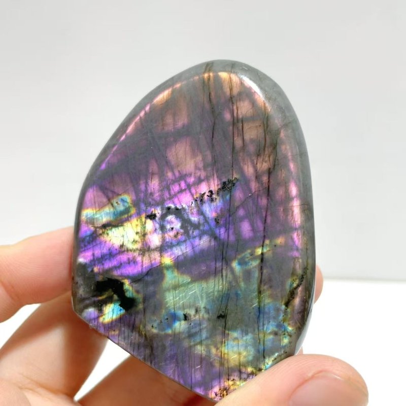 37 Pieces Beautiful High Quality Polished Purple Blue Labradorite Free Form - Wholesale Crystals