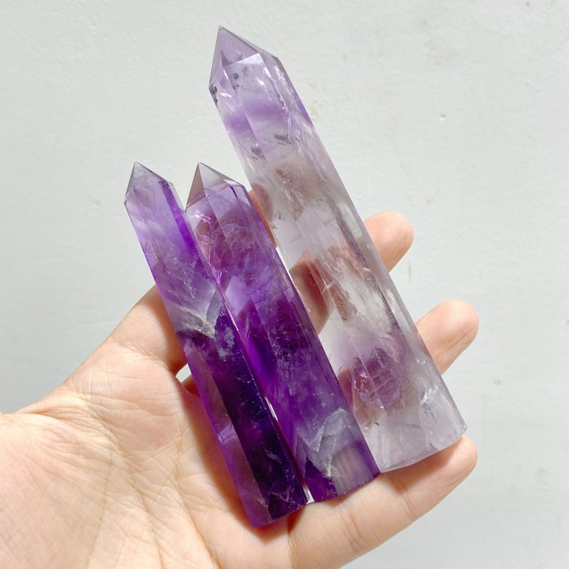 38 Pieces God's Fingerprint Amethyst Tower Point -Wholesale Crystals