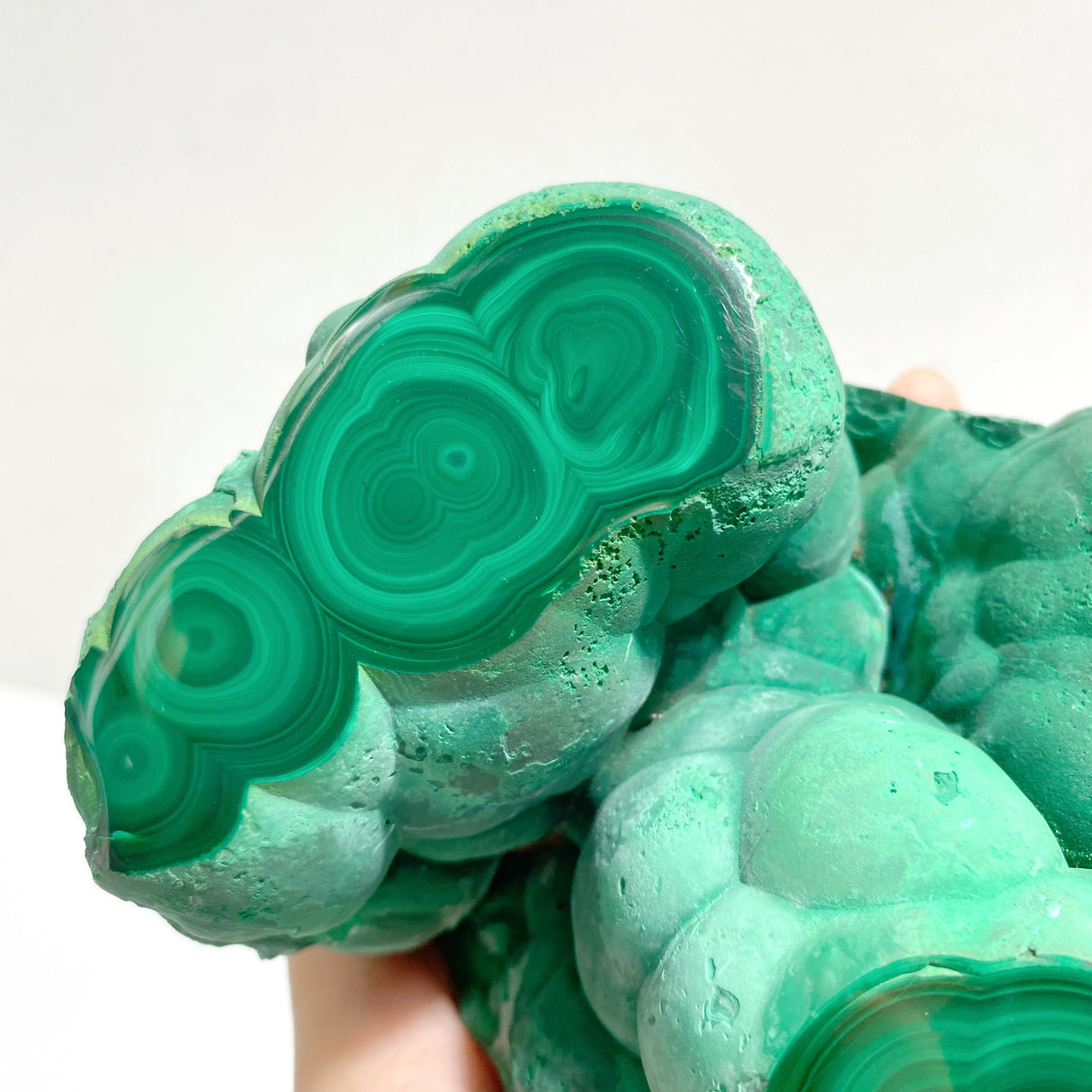 Unique Malachite Specimen With Stand